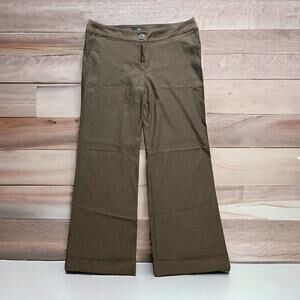 Zinc Junior's Brown Wide Leg Cuffed Hem Slacks/ Pants | Size 13 NWOT